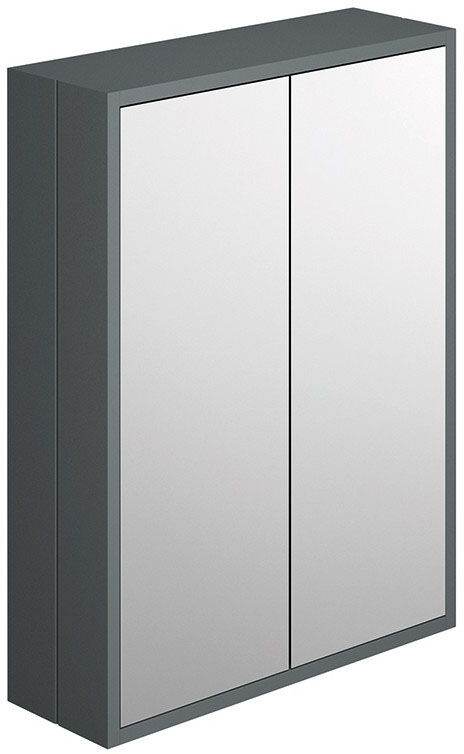 SY-HEN17 Synergy Henbury 600mm Grey Mirror Cabinet