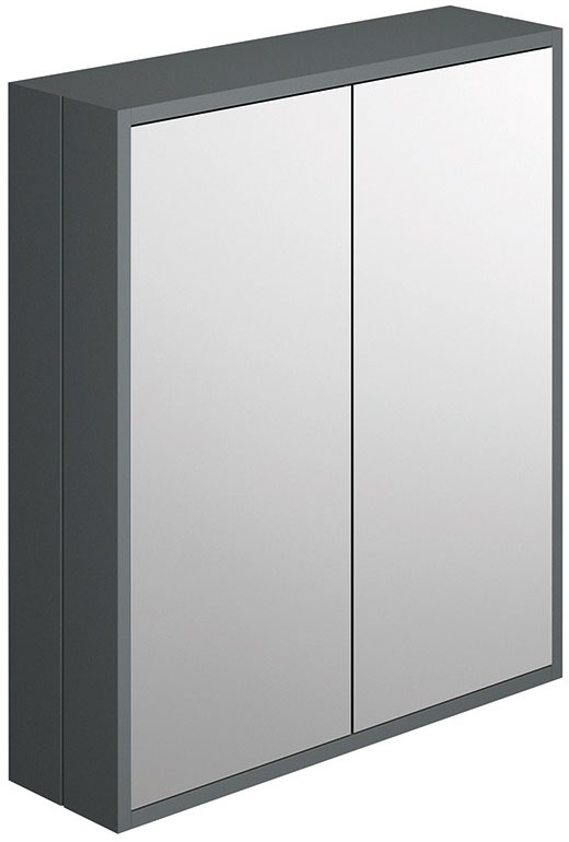SY-Henbury03 Synergy Henbury 400mm Wall Hung Pillar Cabinet, Grey Finish