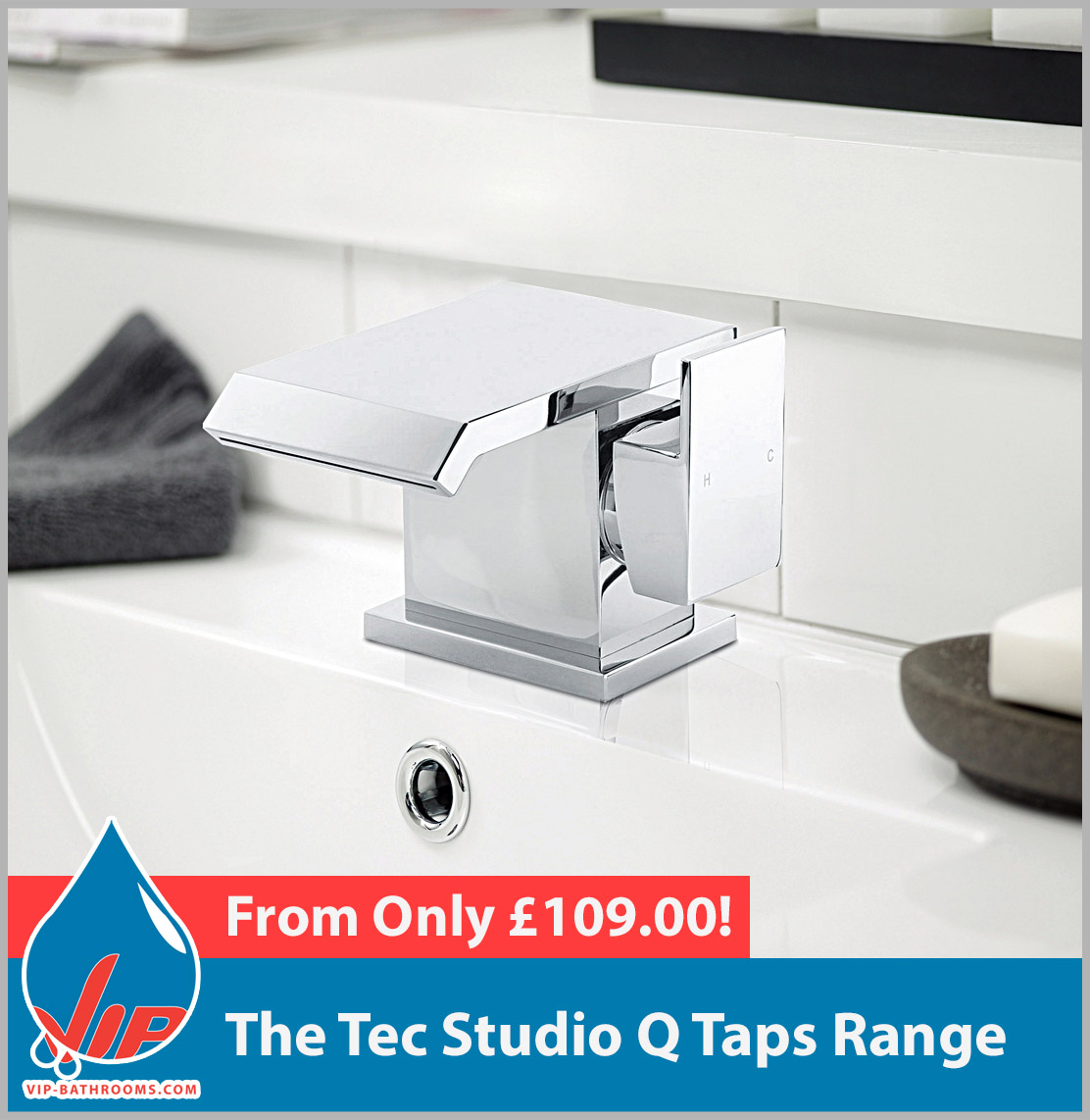 Click here to view the Tec Studio Q range of high quality designer Bathroom Taps